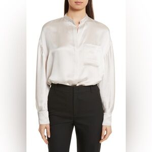 Two pieces of Vince Silk Charmeuse Shirts Brand New